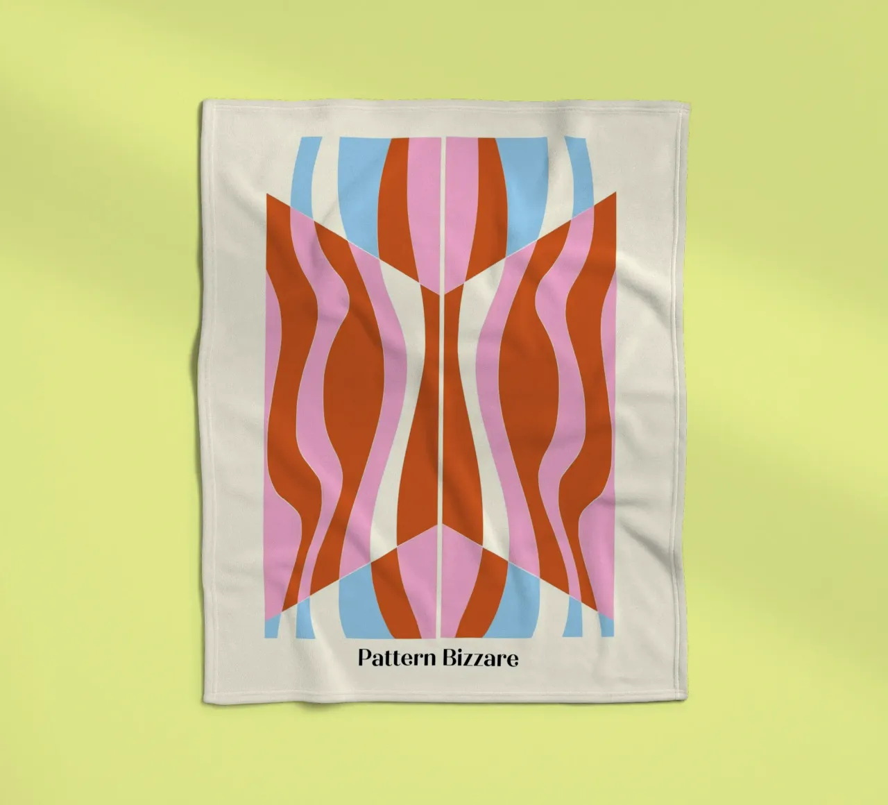 Pattern Bizarre fleece blanket by Little Dean