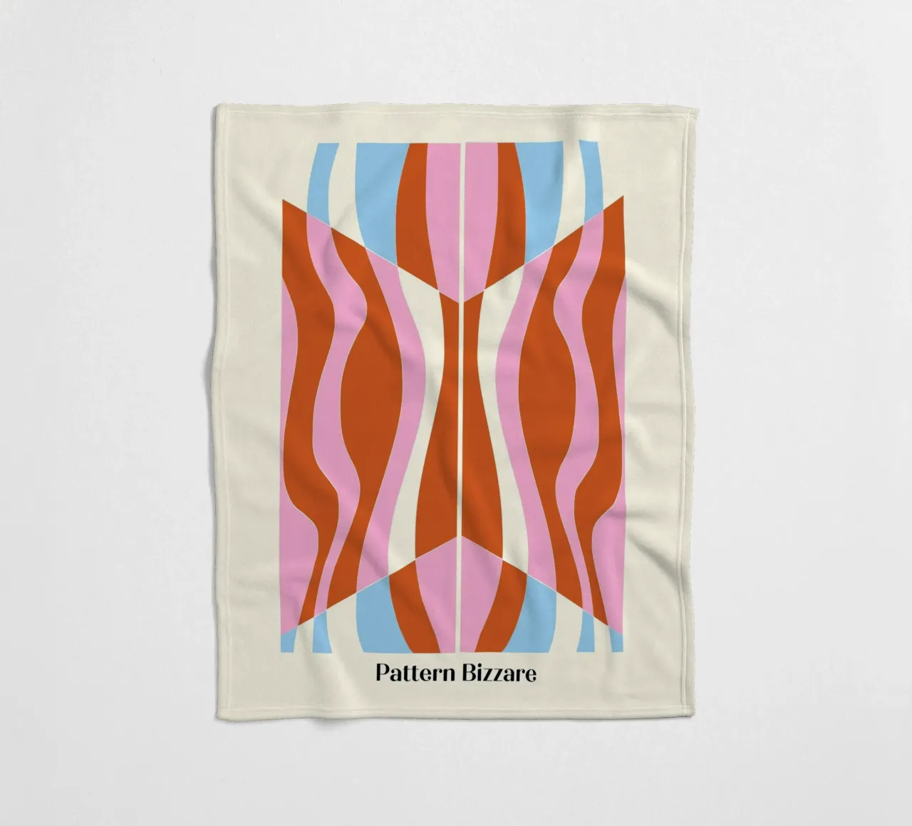 Pattern Bizarre fleece blanket by Little Dean