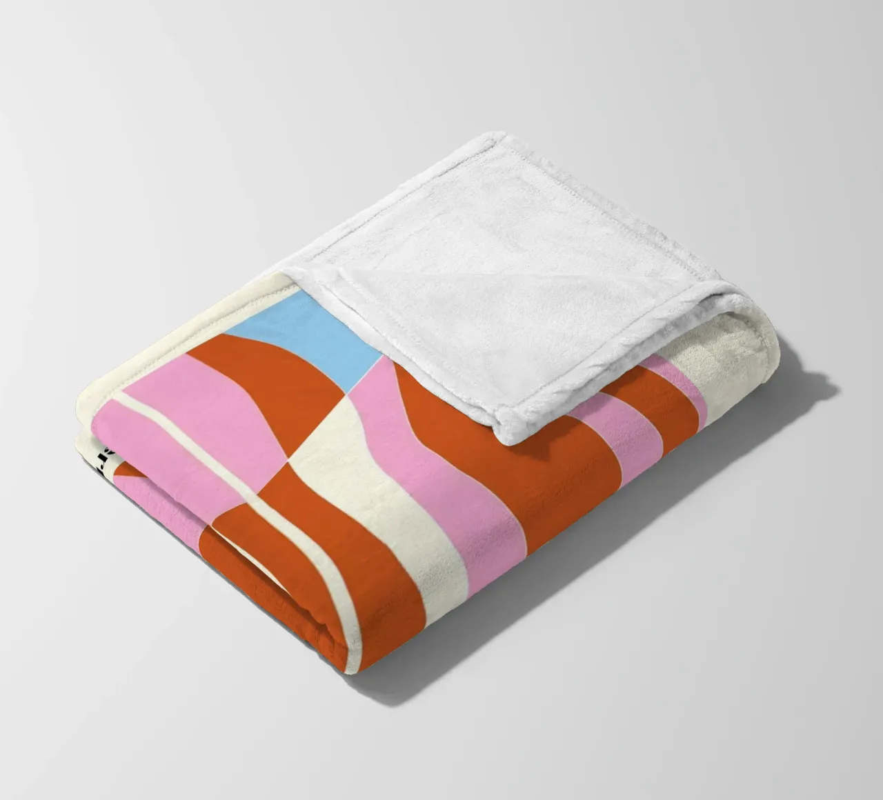 Pattern Bizarre fleece blanket by Little Dean