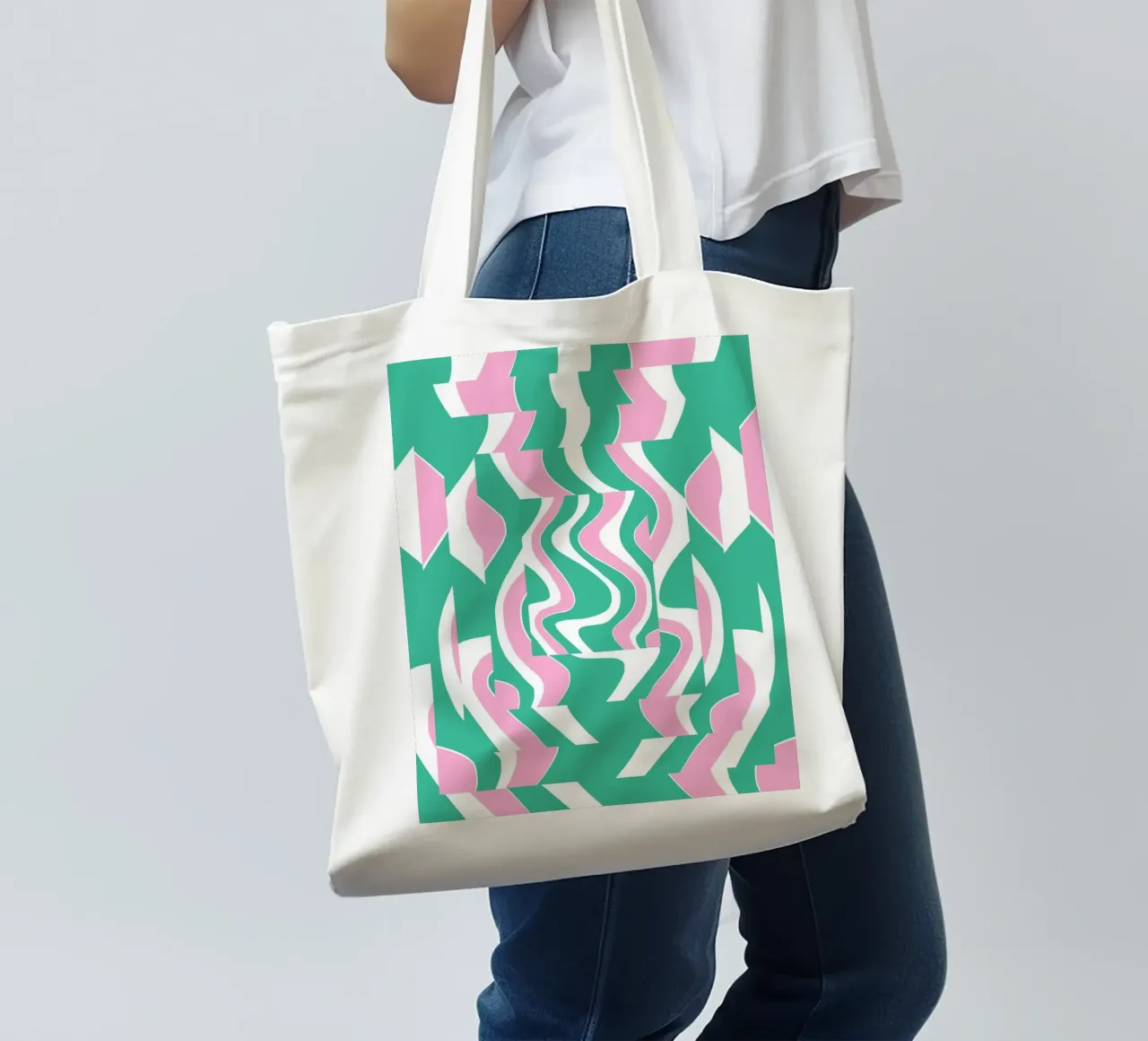 Pattern Bizarre 02 borsa in juta da Little Dean