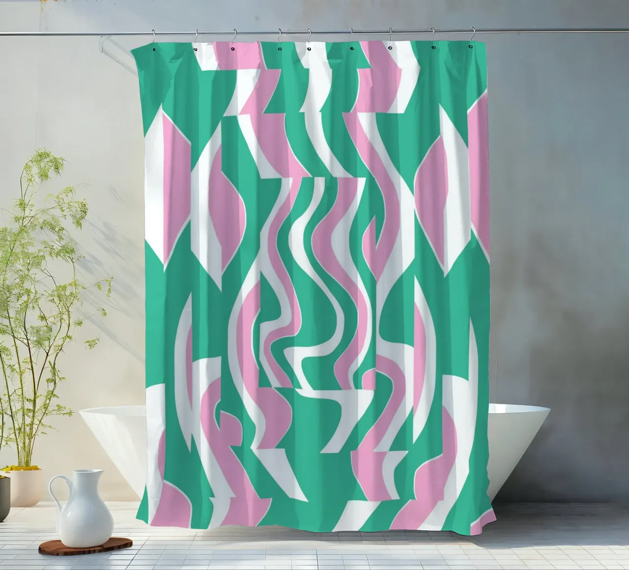Pattern Bizarre 02 tenda da doccia da Little Dean