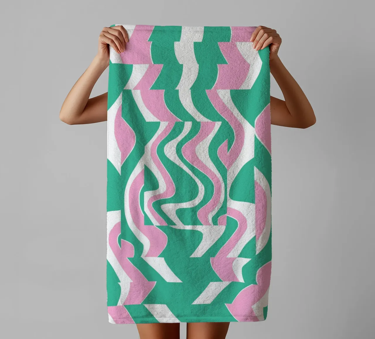 Bizarre Pattern 02 towel by Little Dean