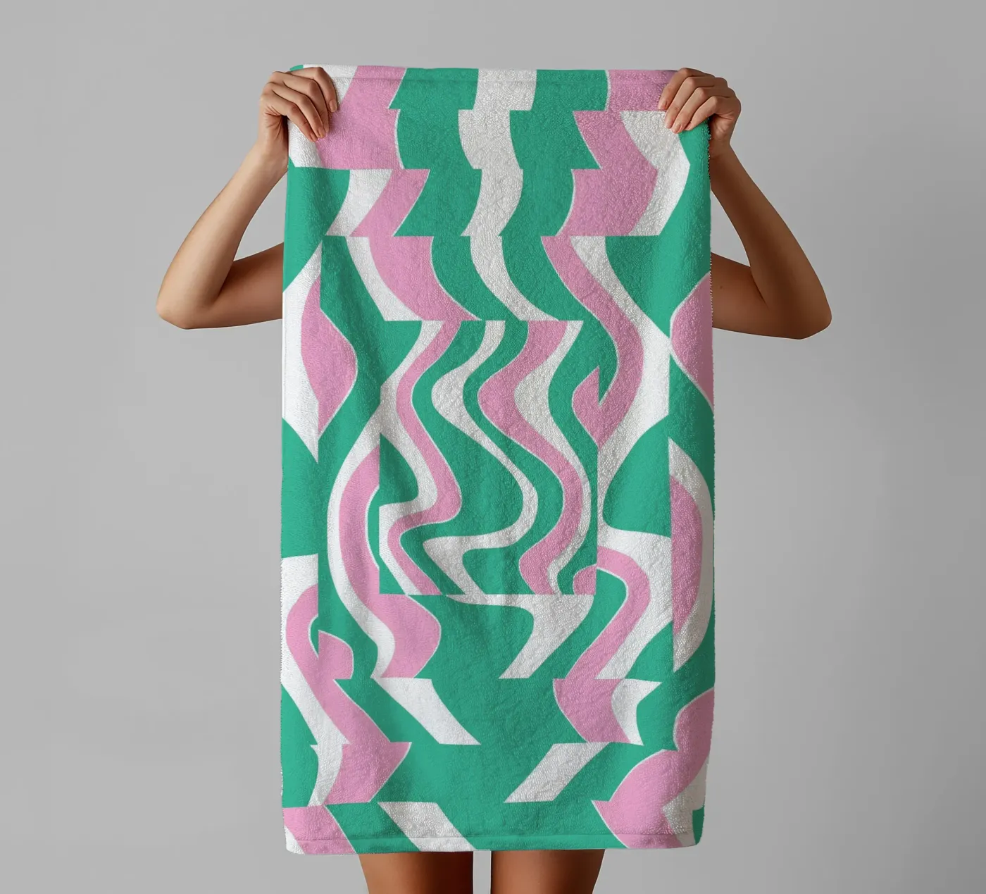 Bizarre Pattern 02 towel by Little Dean