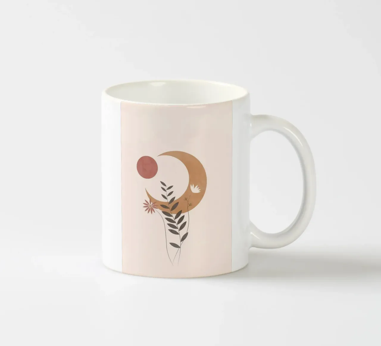 moon and branch tazza in ceramica da carsa