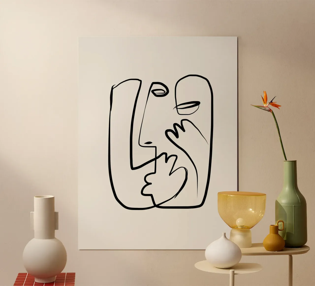 Brufolo da pizzicare poster con telaio in alluminio da Little Dean