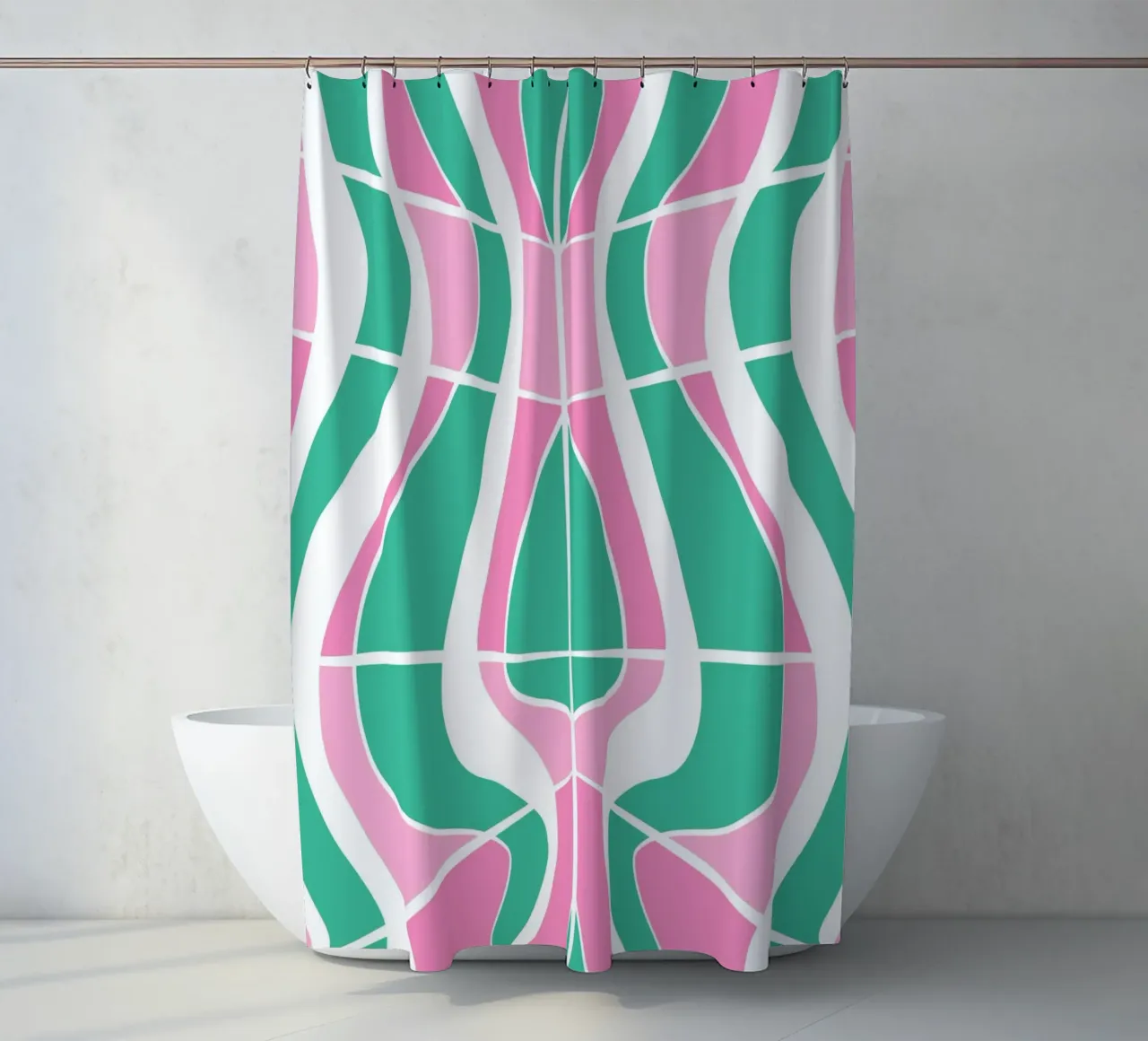 Pattern Bizarre 03 tenda da doccia da Little Dean