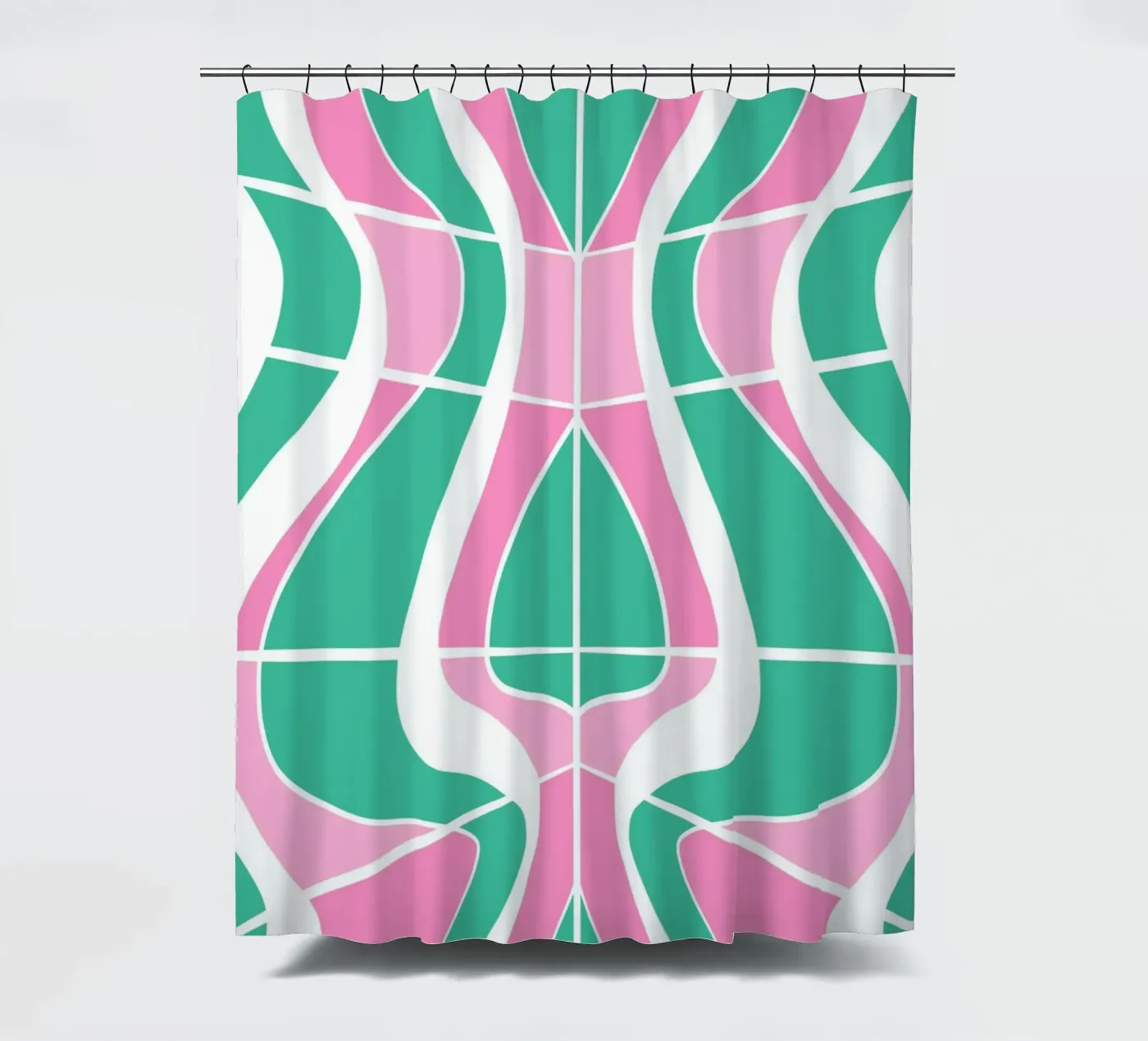 Bizar patroon 03 douchegordijn van Little Dean
