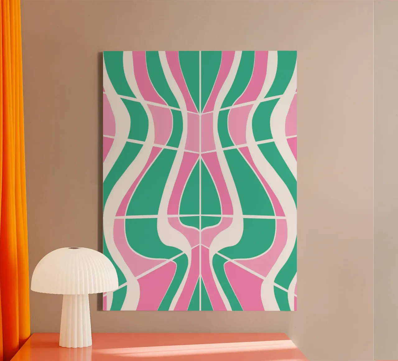 Bizarre Pattern 03 canvas with Floater frame by Little Dean