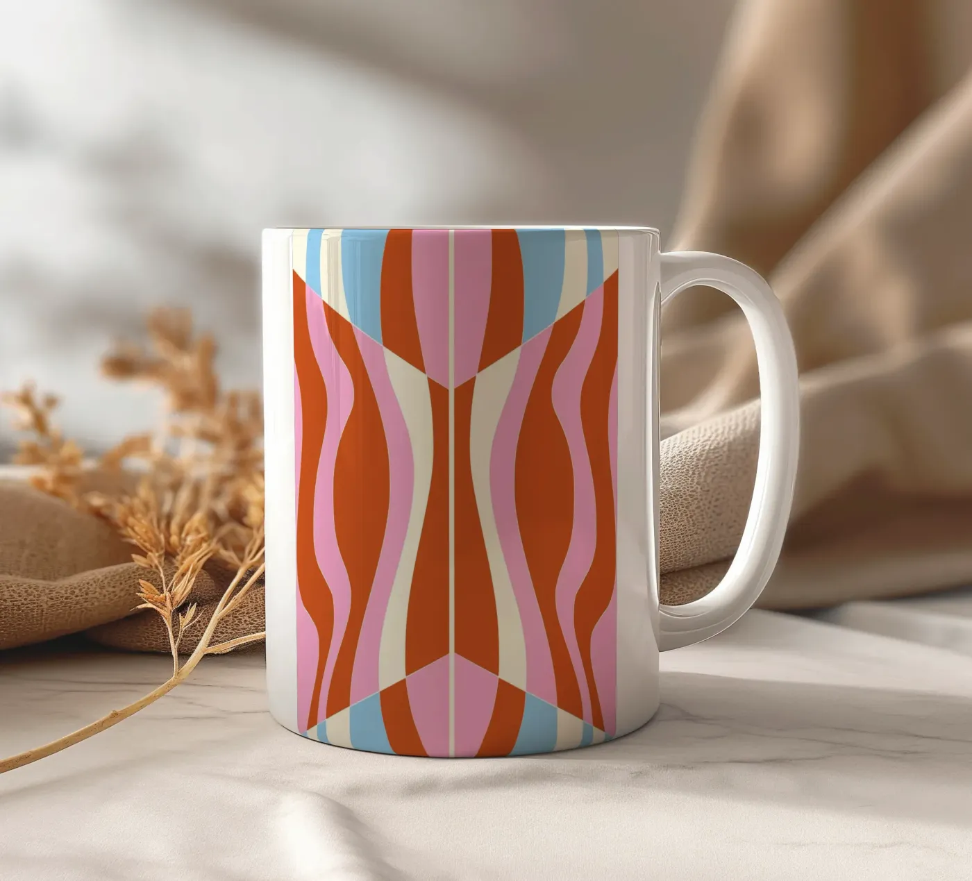 Bizarre Pattern 04 ceramic mug by Little Dean