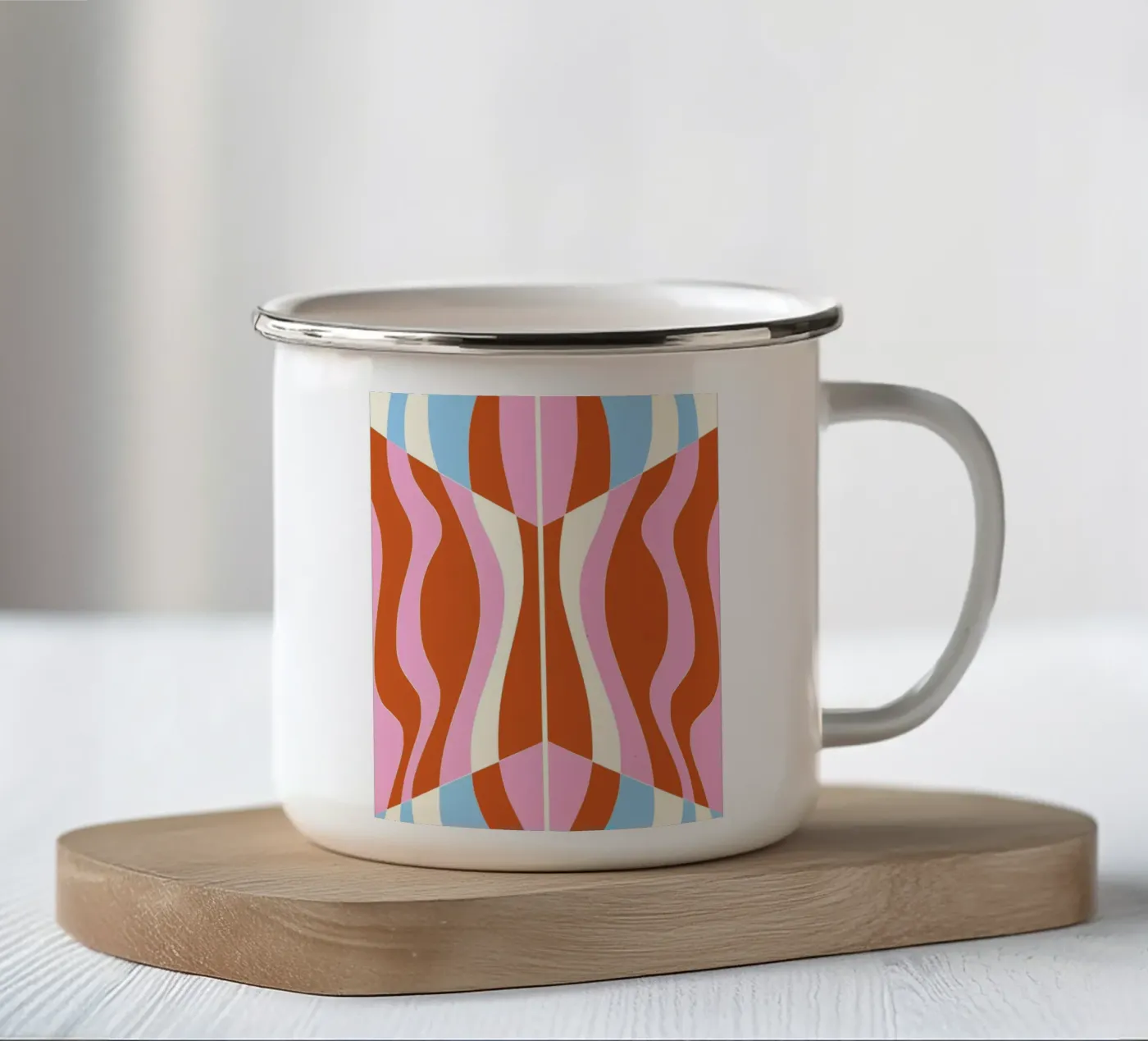 Bizarre Pattern 04 enamel mug by Little Dean