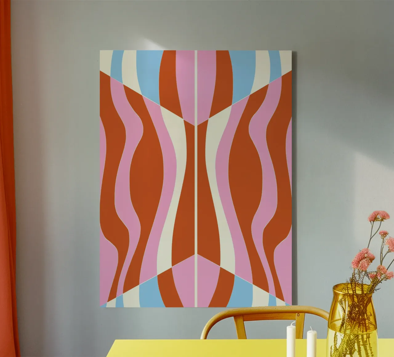Bizarre Pattern 04 canvas with Floater frame by Little Dean