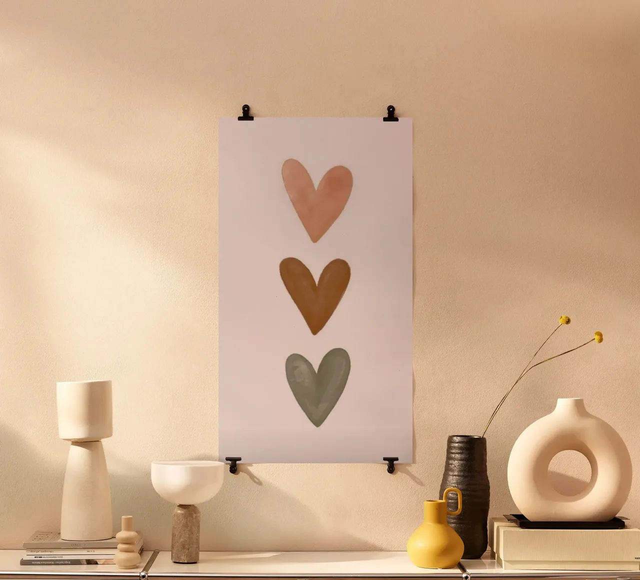 three heart poster da kichin