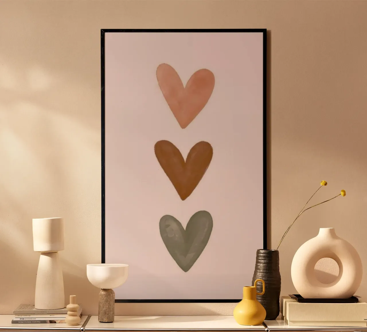 three heart poster da kichin