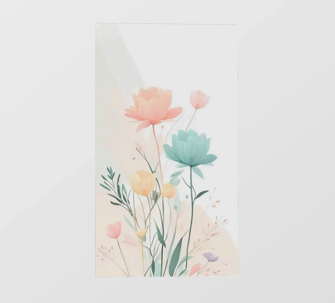 gradient flower telo in pvc da kichin