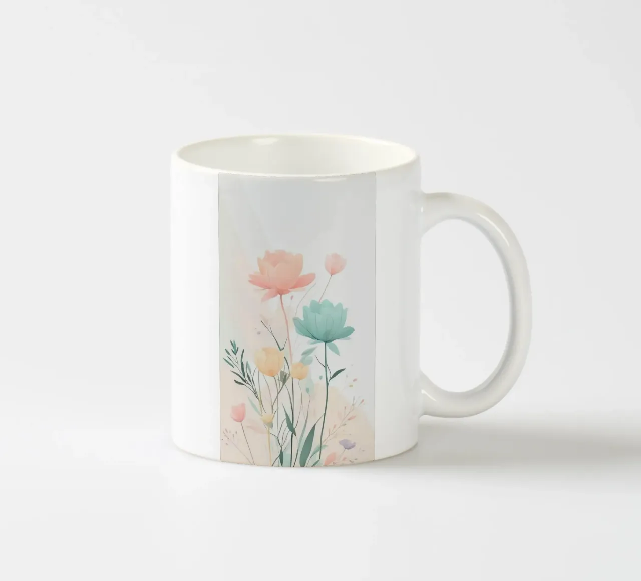 gradient flower tazza in ceramica da kichin