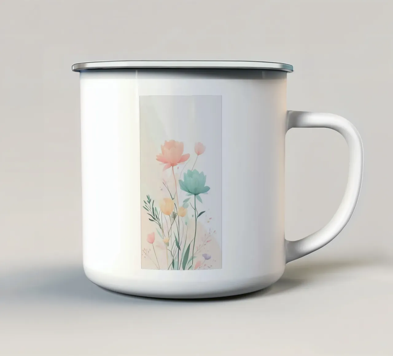 gradient flower tazza in smalto da kichin