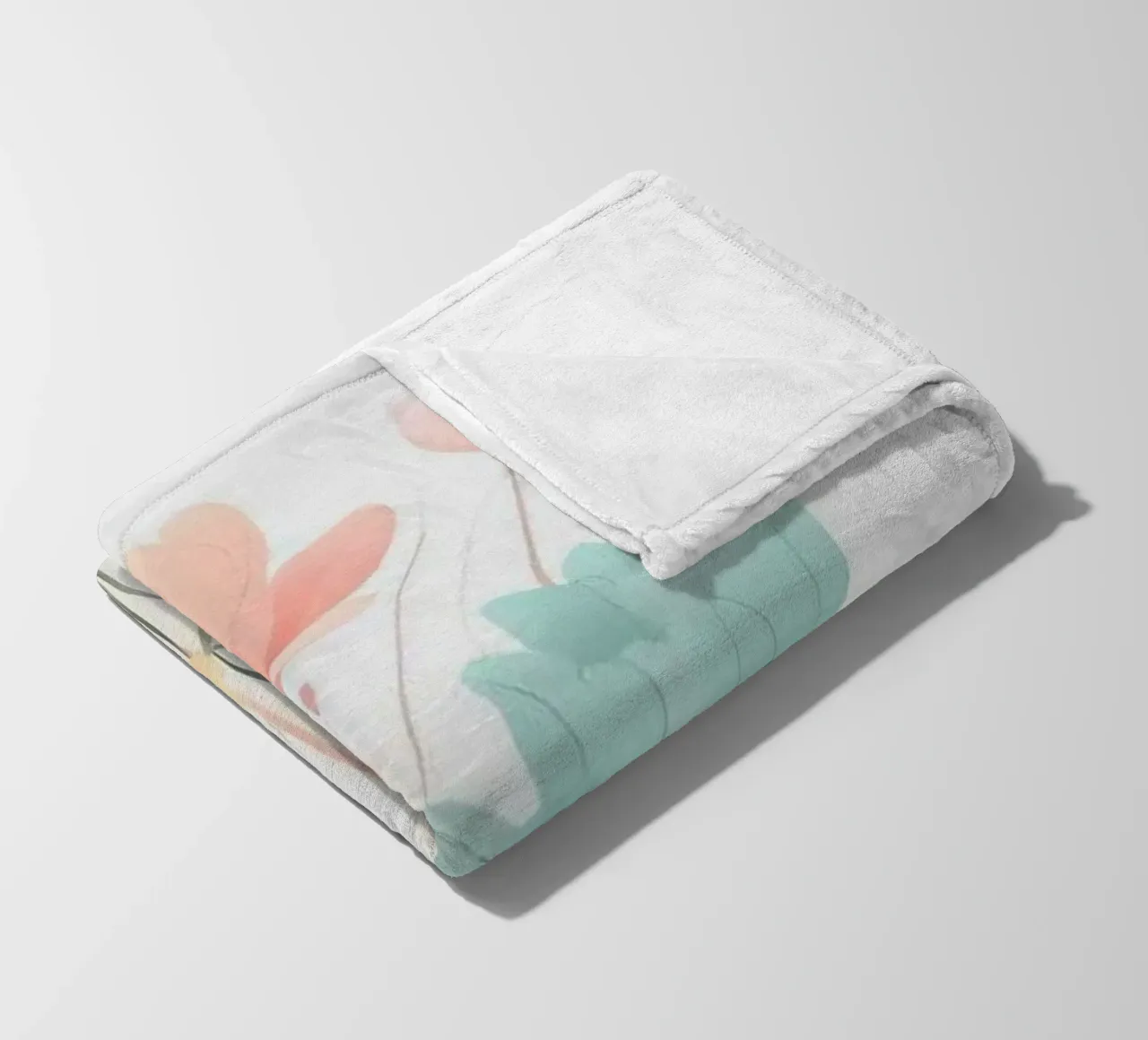 gradient flower coperta in pile da kichin