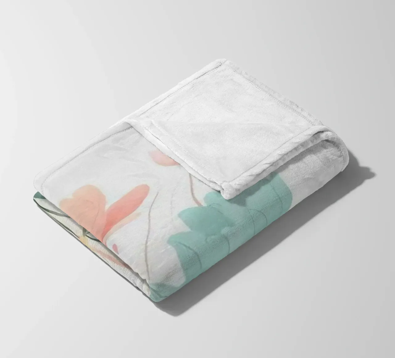 gradient flower coperta in pile da kichin