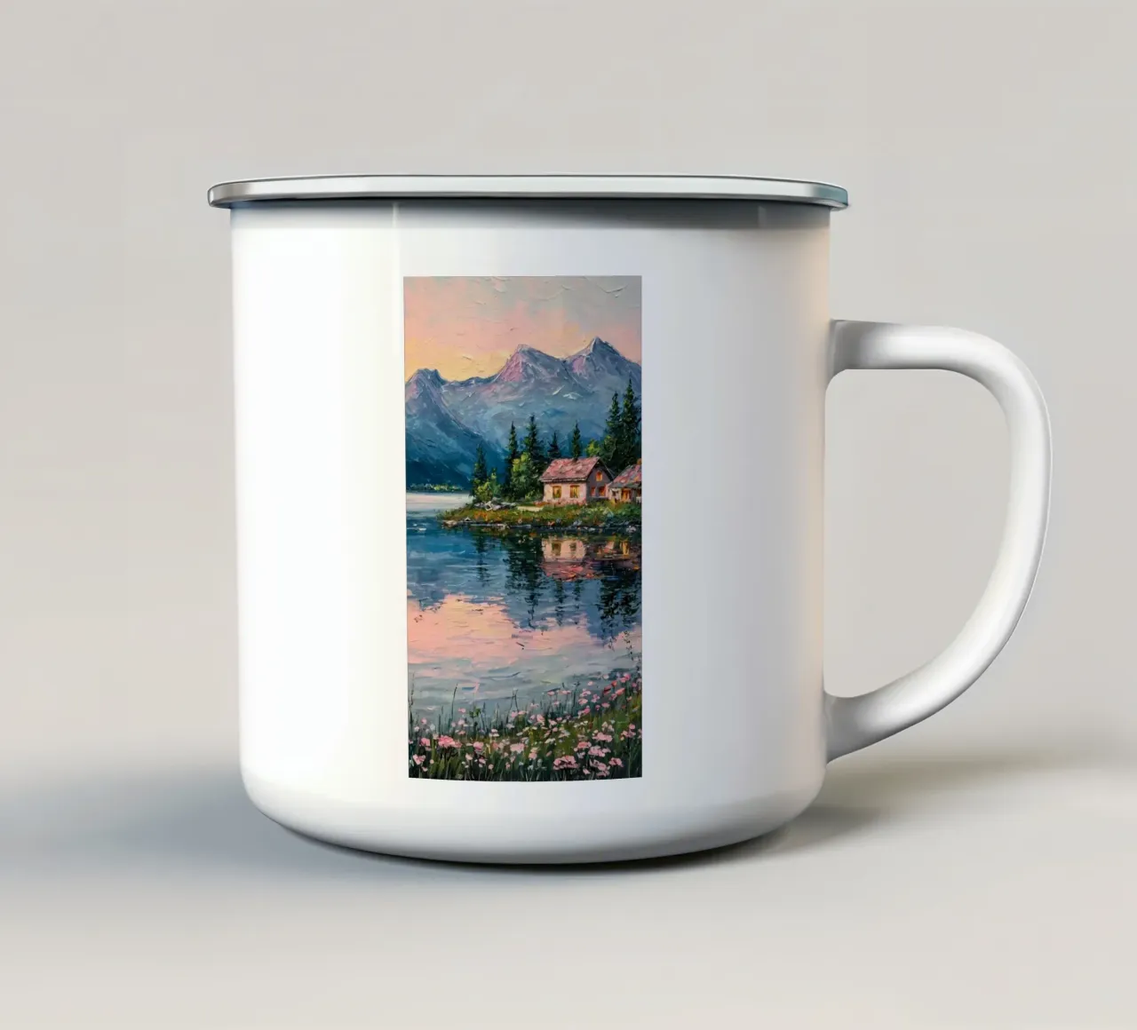 reflect village on lake tazza in smalto da carsa