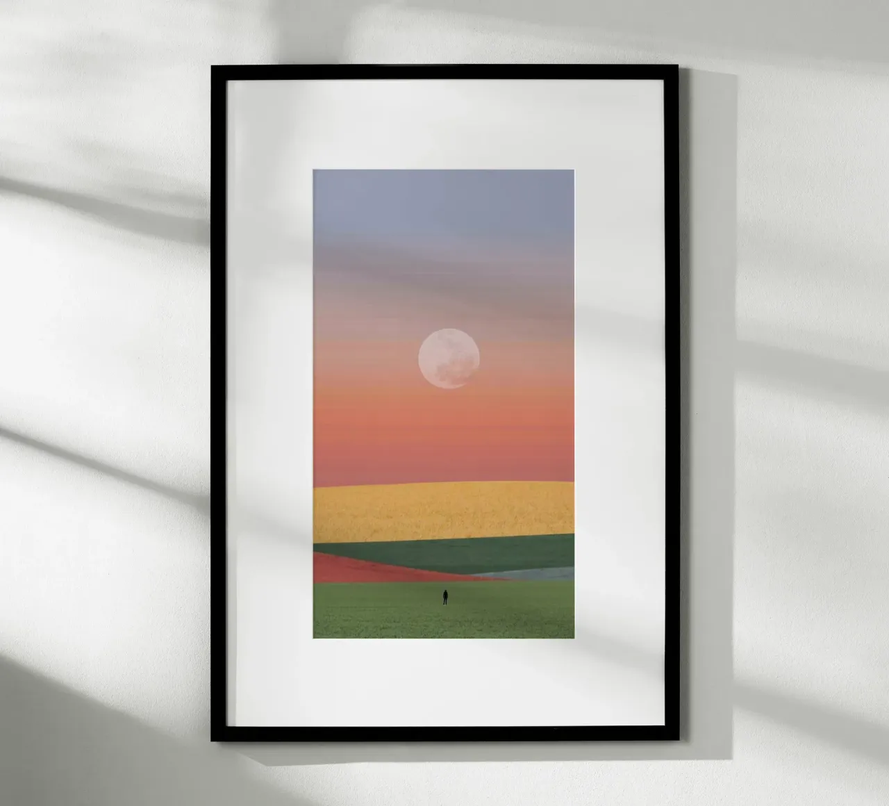 standing and chill poster con telaio in alluminio da kichin
