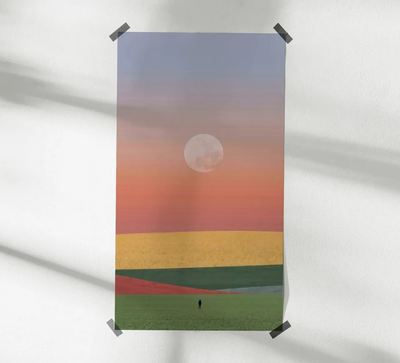standing and chill poster con telaio in alluminio da kichin