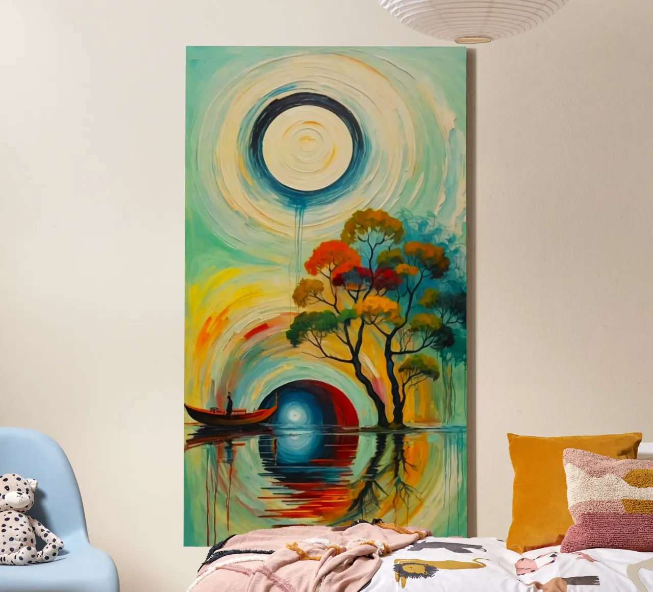 reflect moonight canvas with Floater frame by kichin