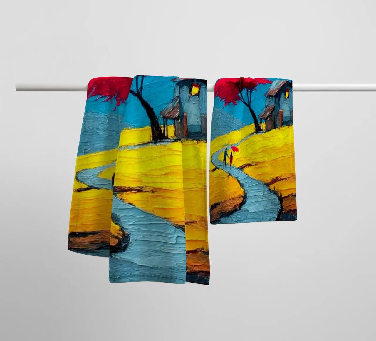 come home in curve road asciugamano da bagno da carsa