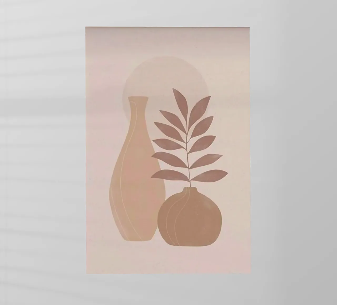 vase and branch shape pellicola backlit da kichin