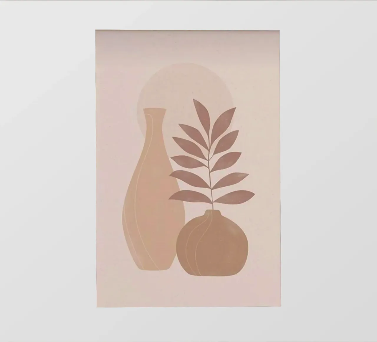 vase and branch shape telo in pvc da kichin