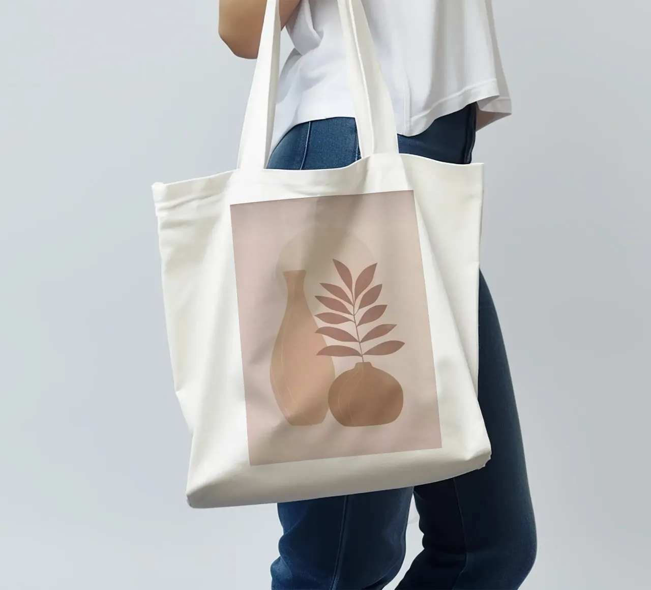 vase and branch shape borsa in juta da kichin