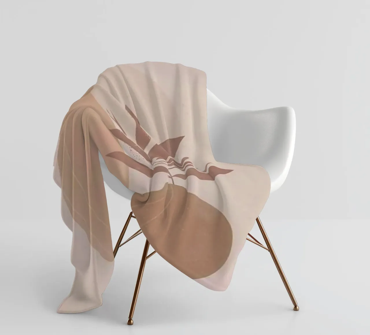 vase and branch shape coperta in pile da kichin