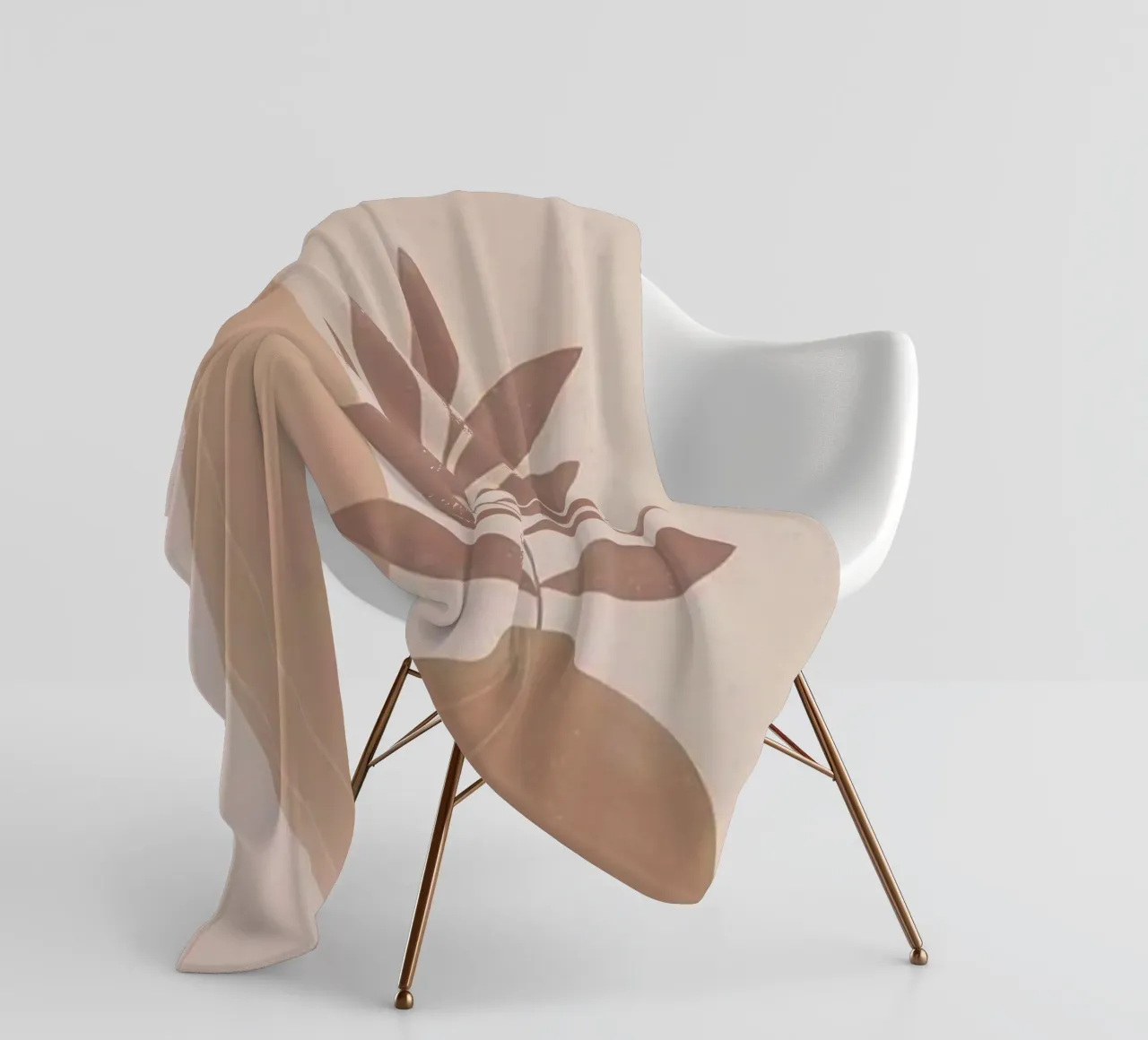 vase and branch shape coperta in pile da kichin
