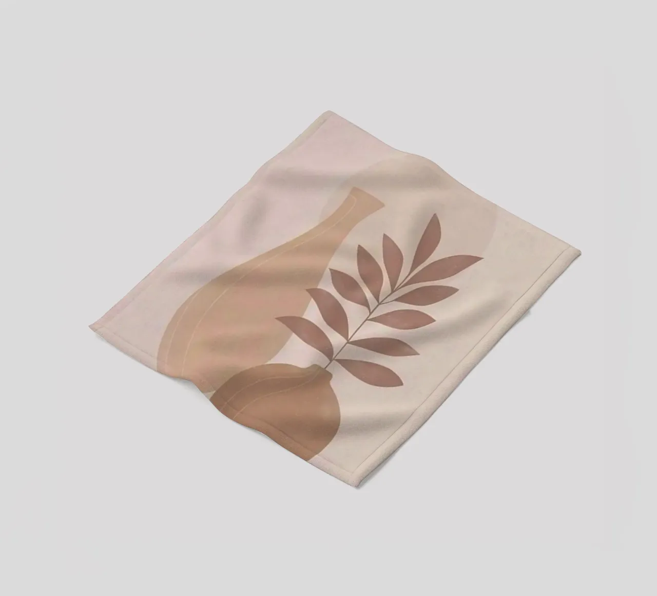 vase and branch shape coperta in pile da kichin