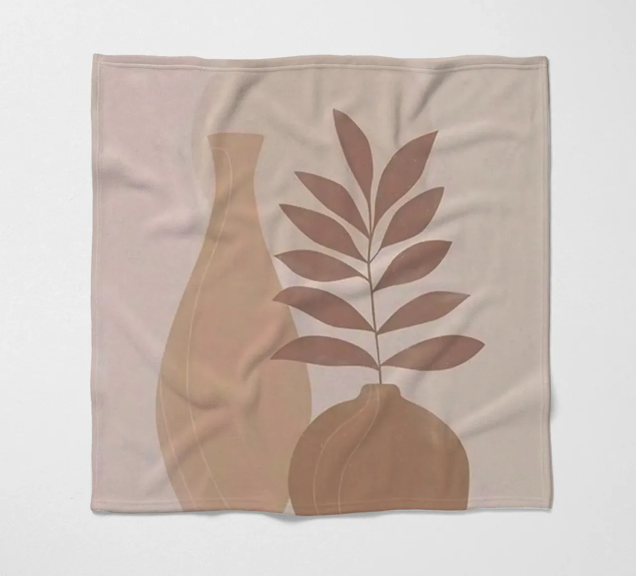 vase and branch shape coperta in pile da kichin