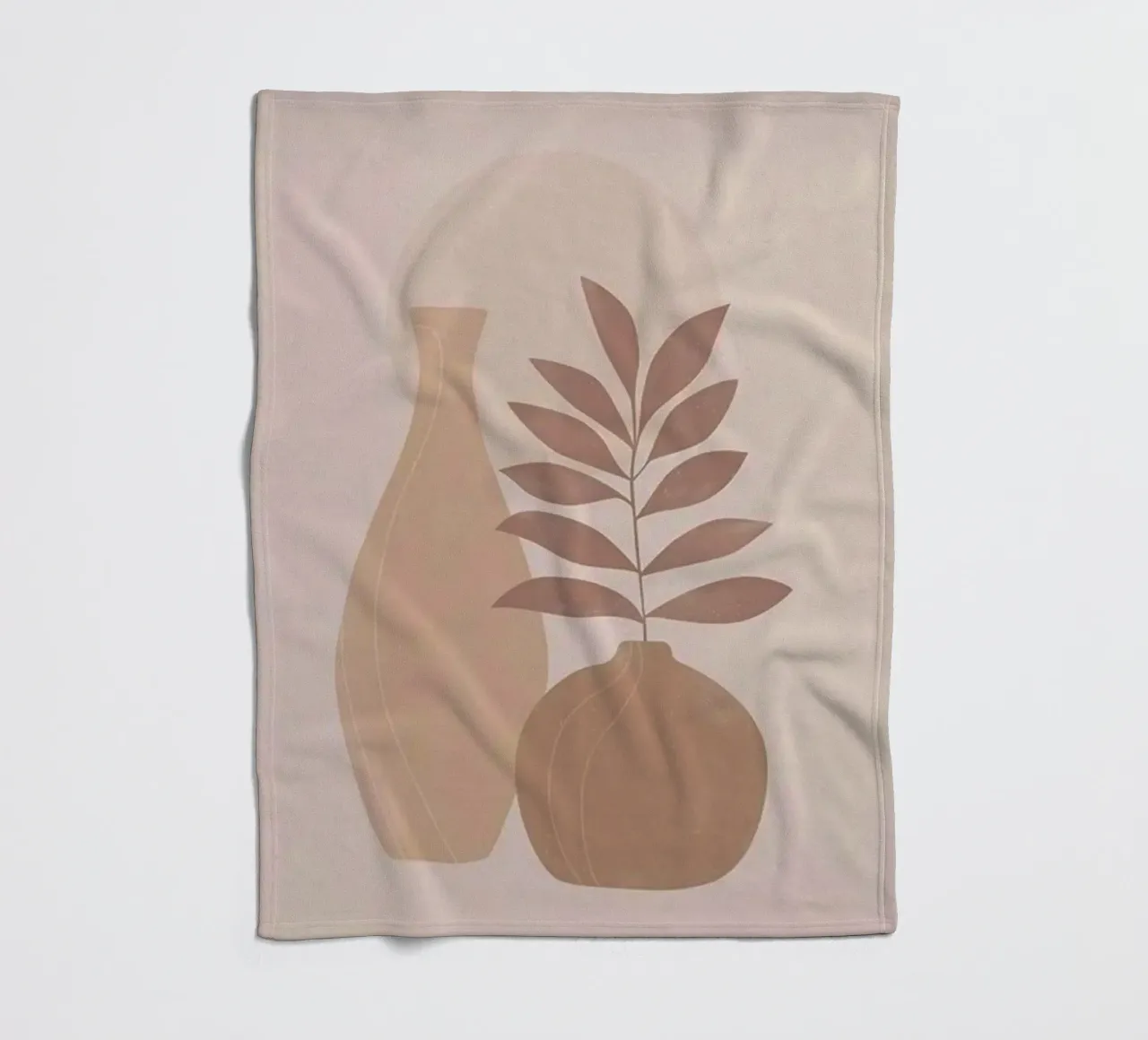vase and branch shape coperta in pile da kichin