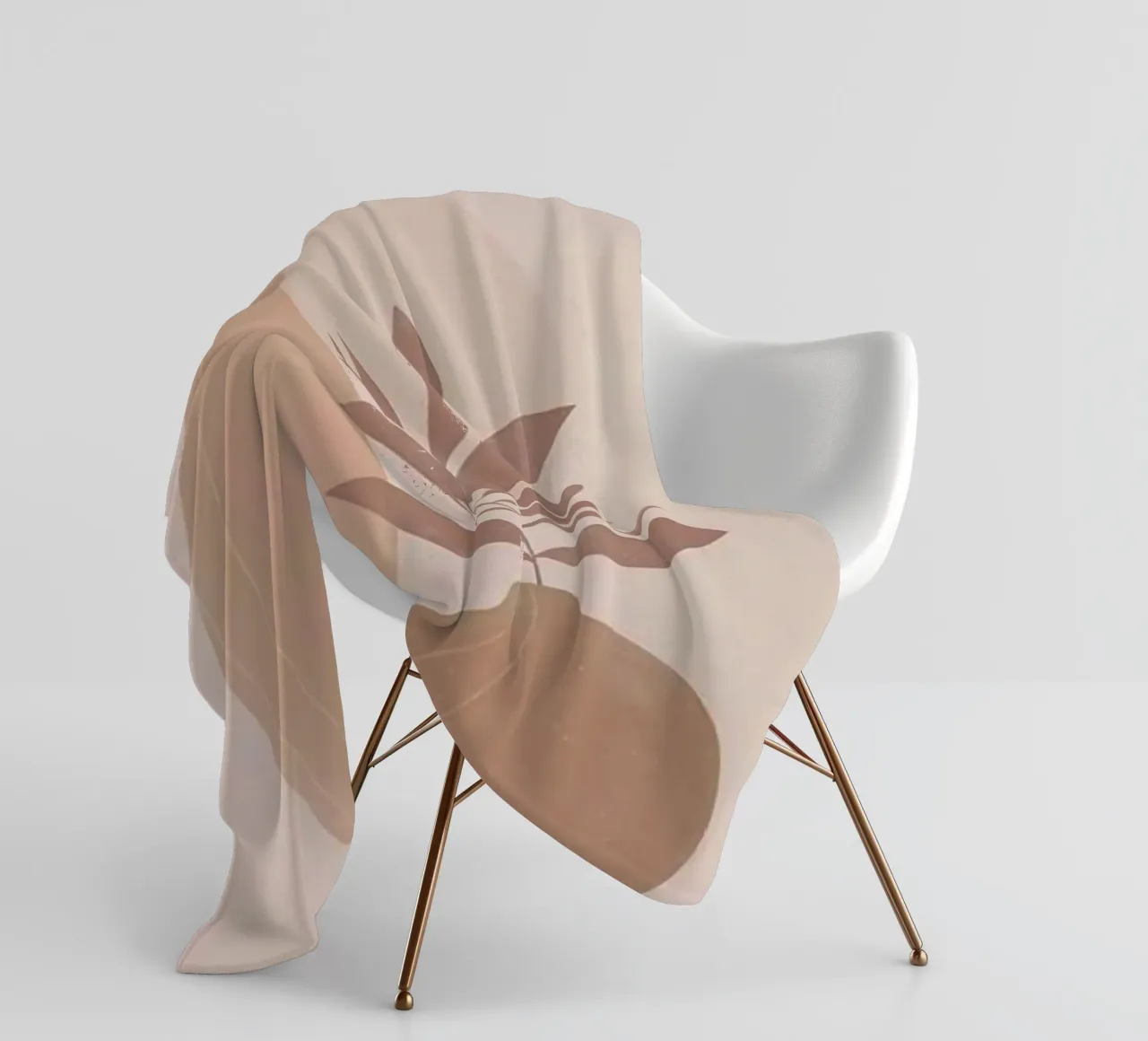 vase and branch shape coperta in pile da kichin