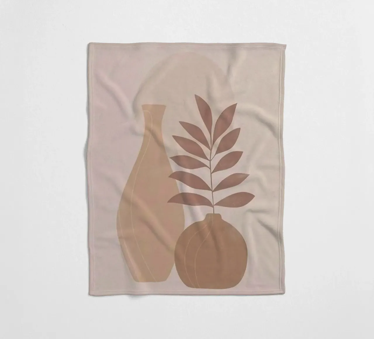 vase and branch shape coperta in pile da kichin