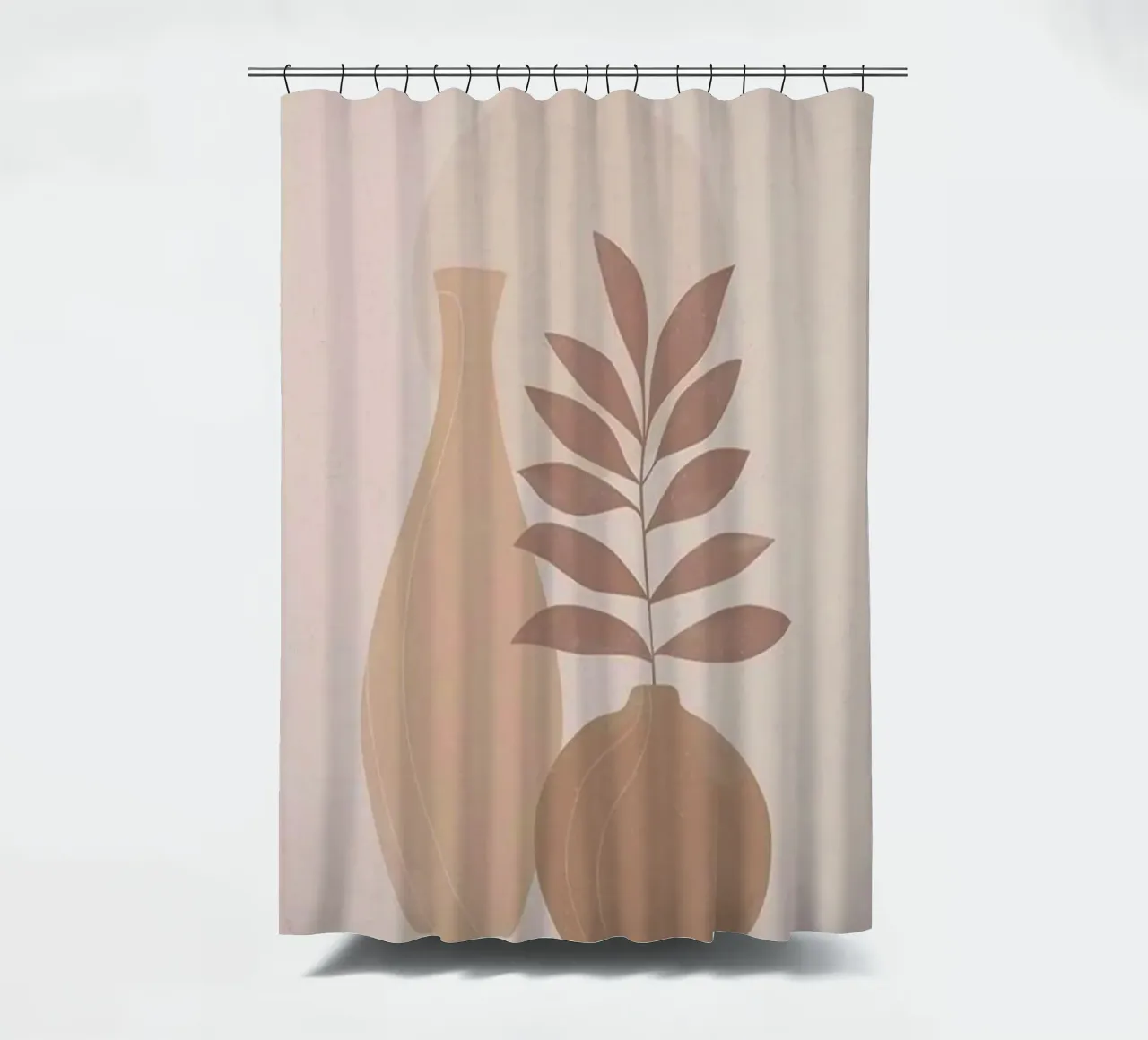 vase and branch shape tenda da doccia da kichin