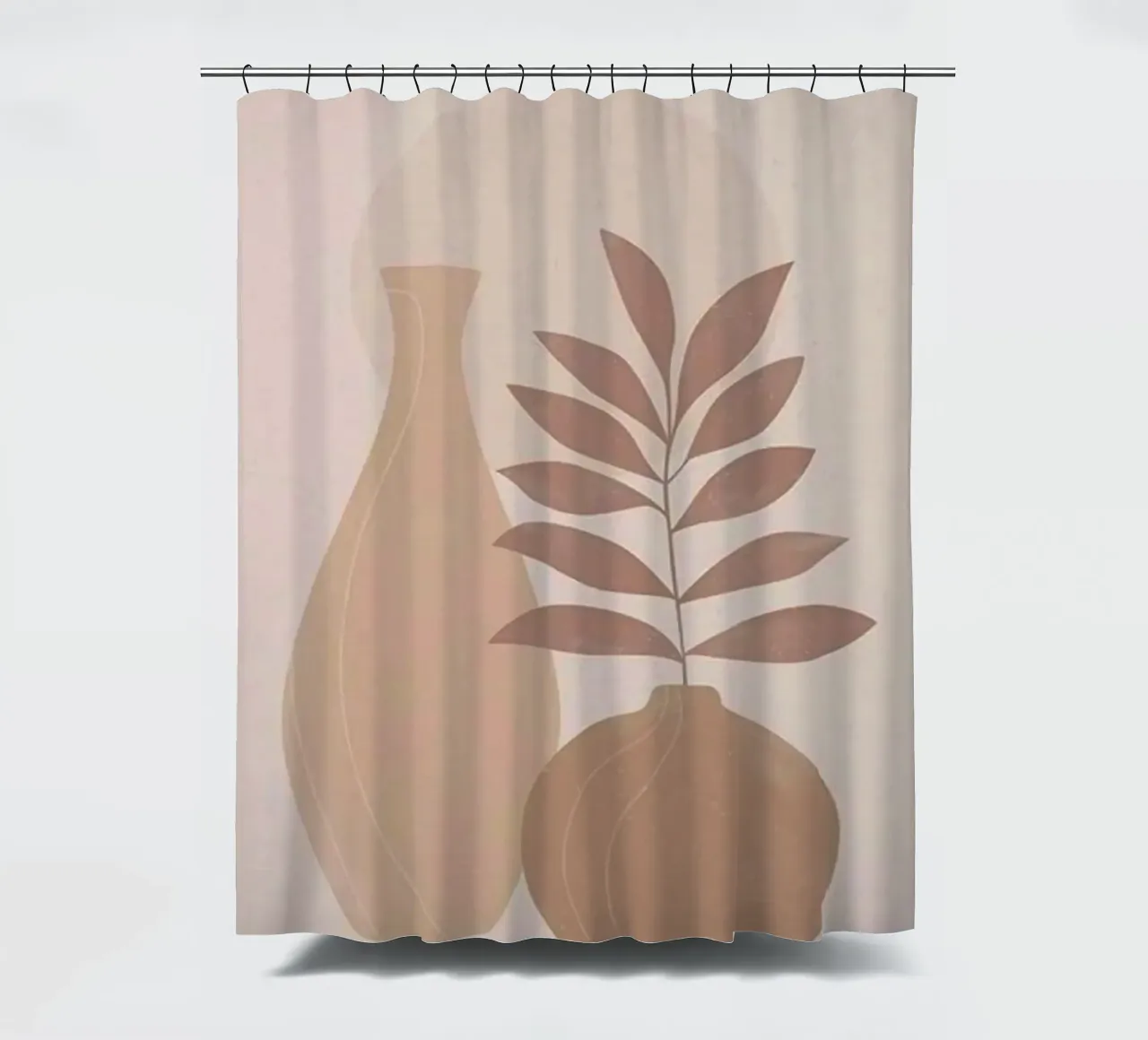 vase and branch shape tenda da doccia da kichin