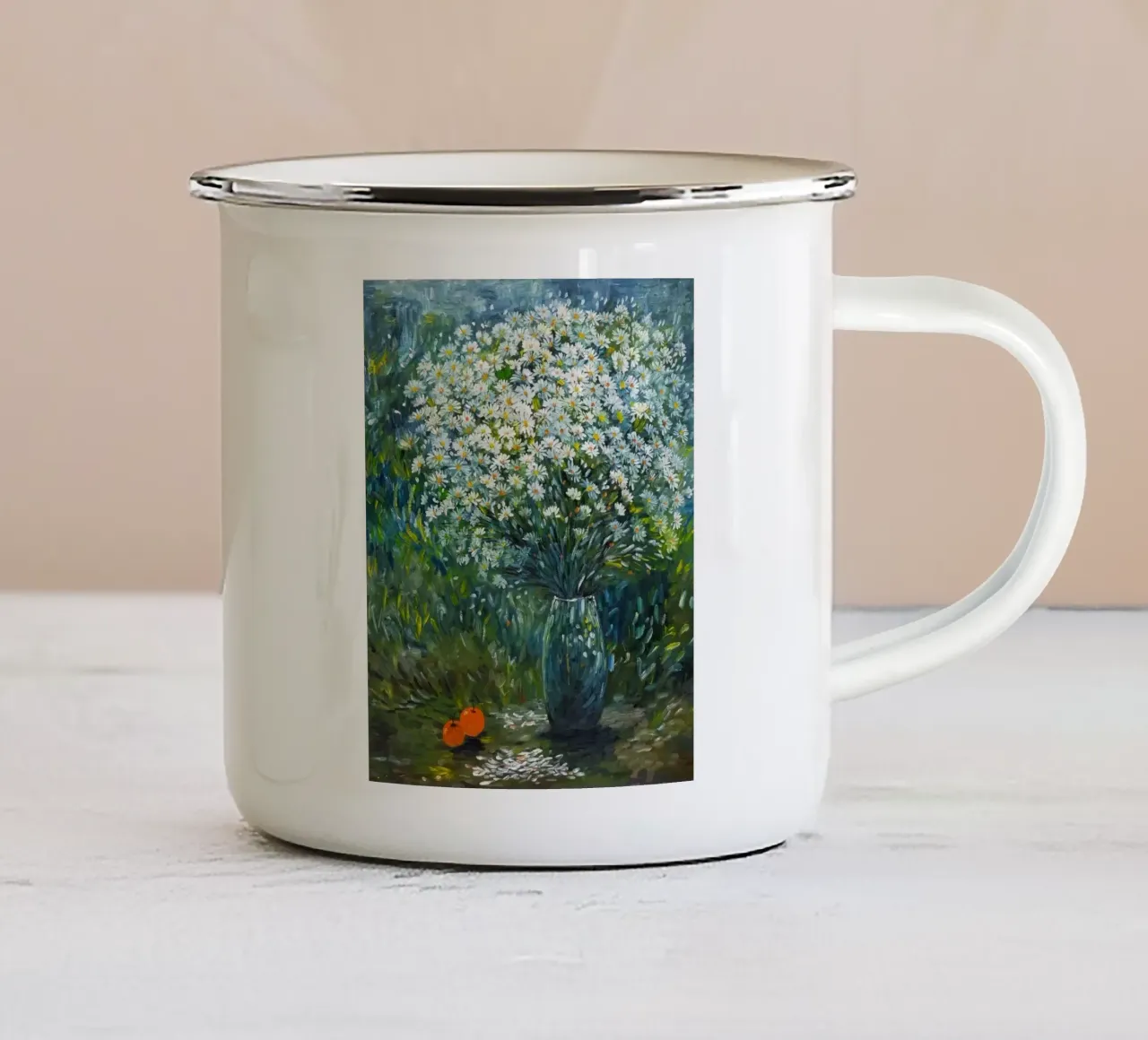 vase gradient flower tazza in smalto da carsa