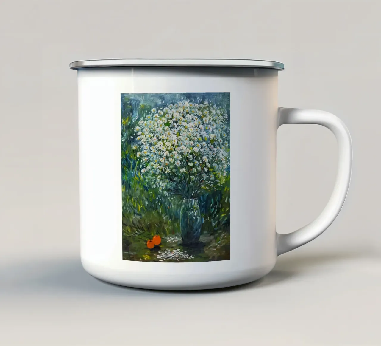 vase gradient flower tazza in smalto da carsa