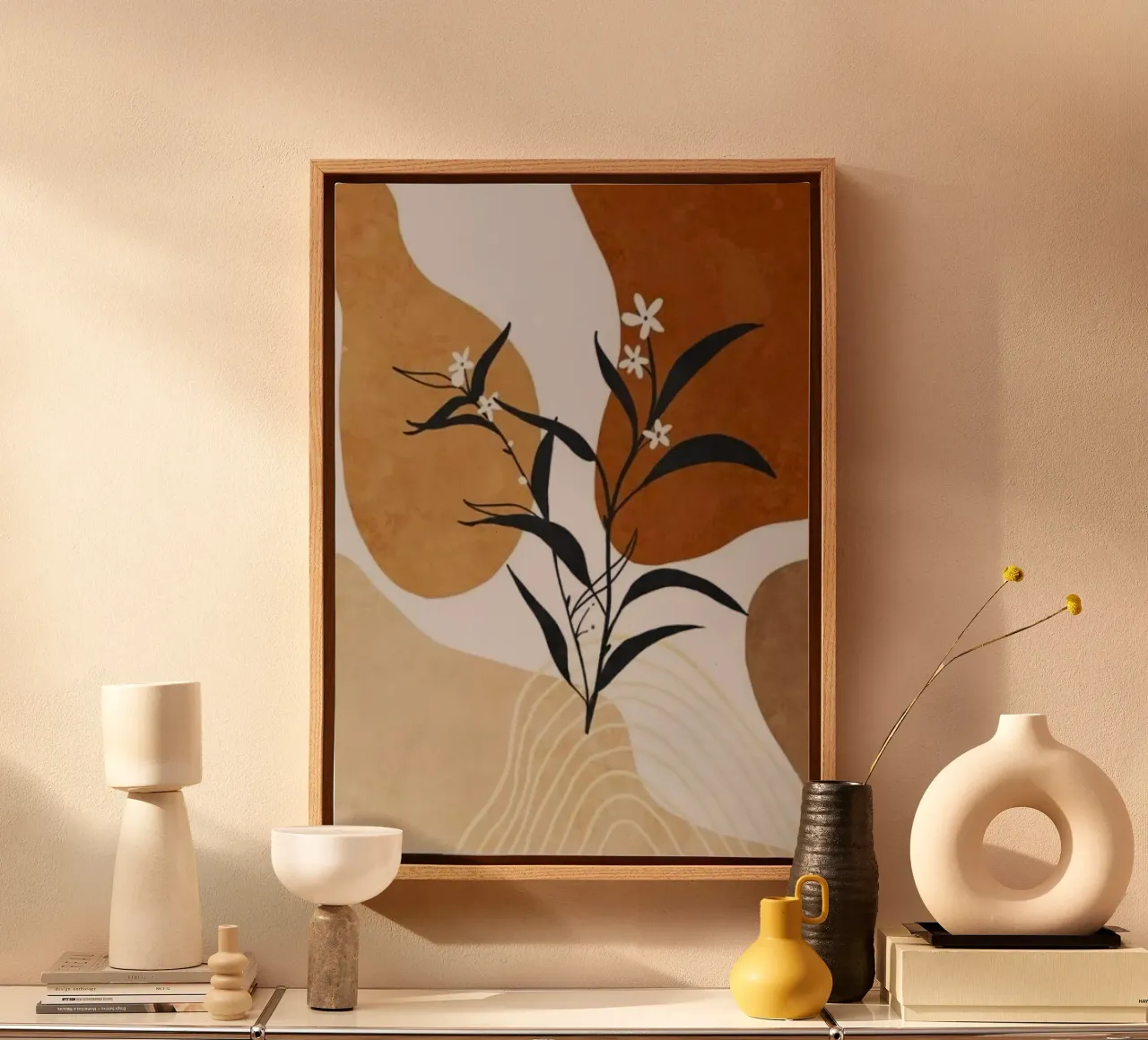 art line branch canvas with Floater frame by carsa