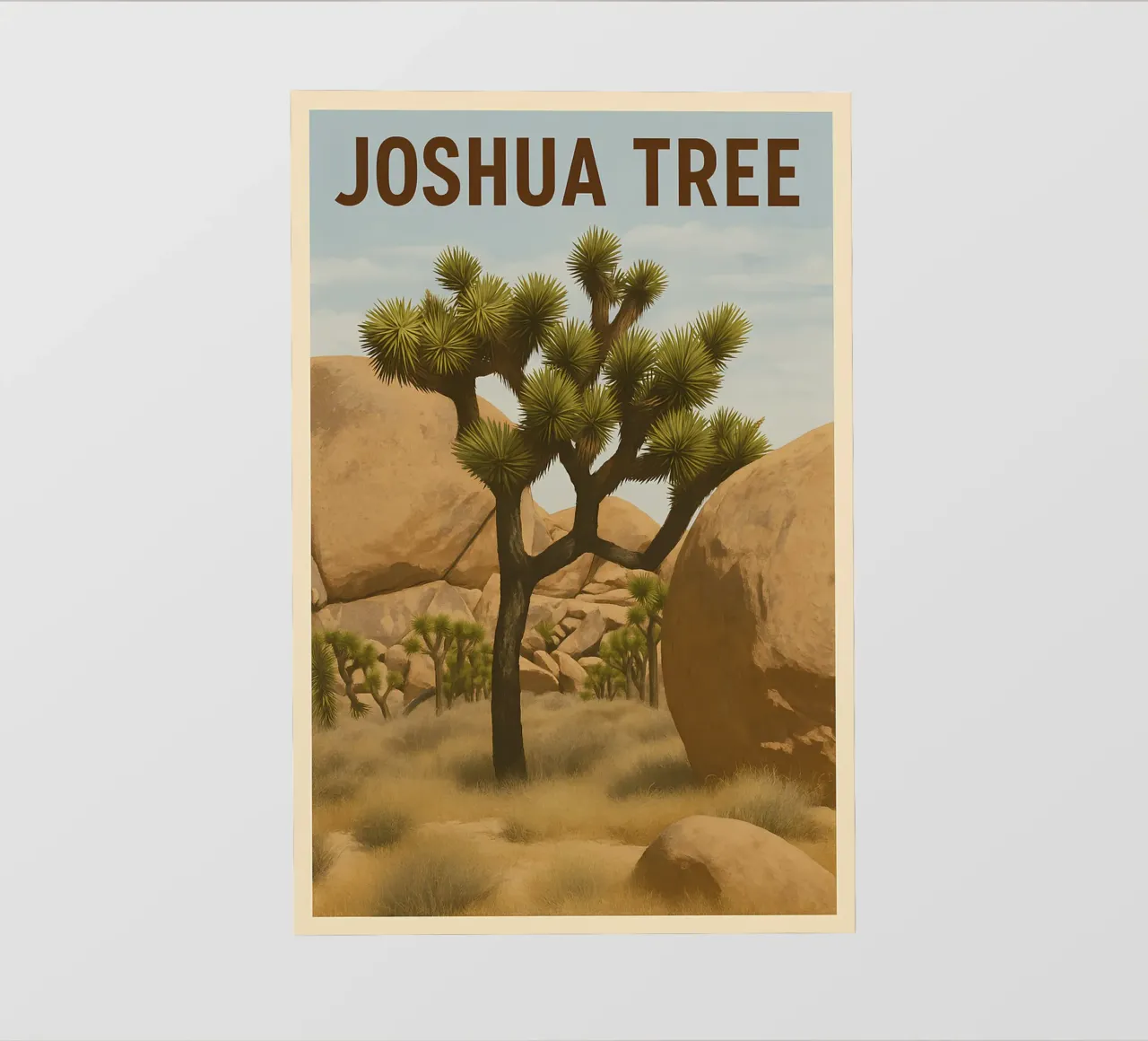 Joshua Tree - Vintage pellicola backlit da WildTravelArt