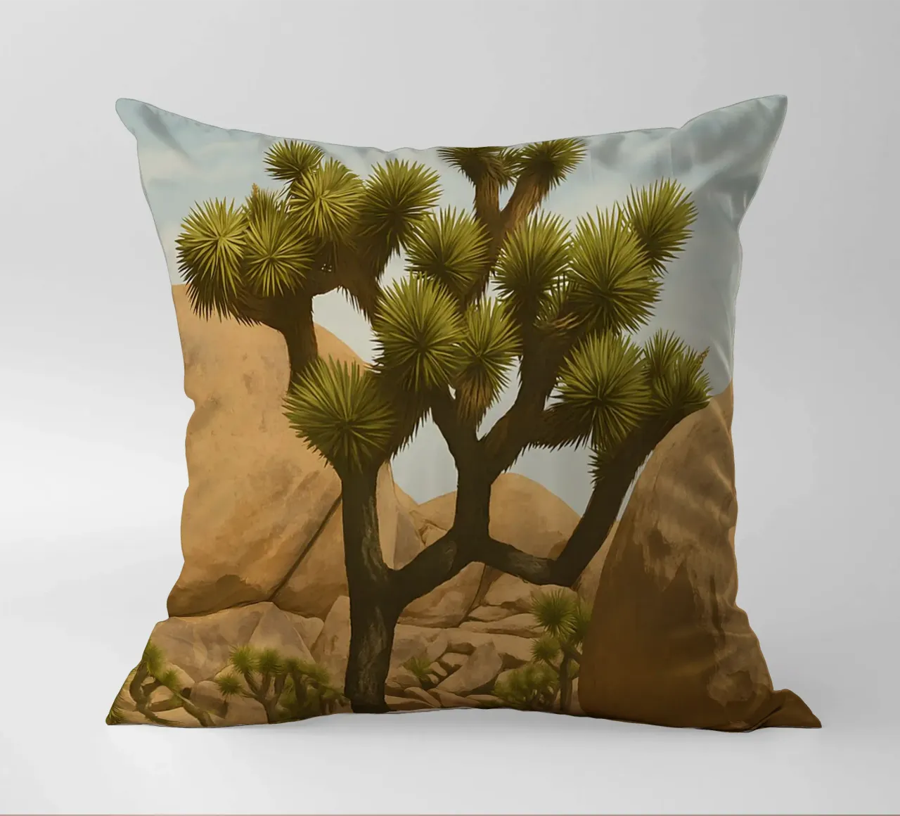 Joshua Tree - Vintage cuscino da WildTravelArt