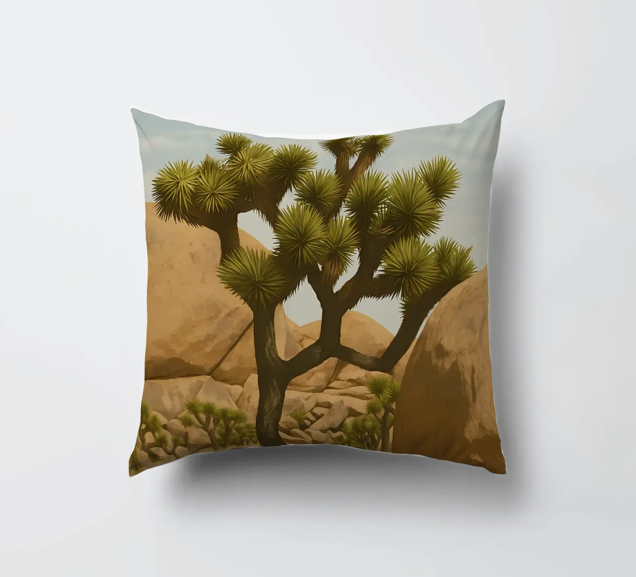 Joshua Tree - Vintage cuscino da WildTravelArt