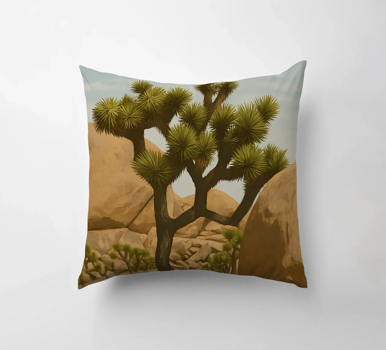 Joshua Tree - Vintage cuscino da WildTravelArt