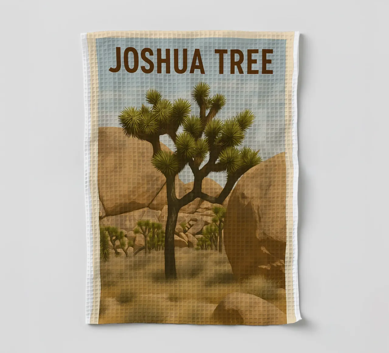 Joshua Tree - Vintage canovaccio da cucina da WildTravelArt
