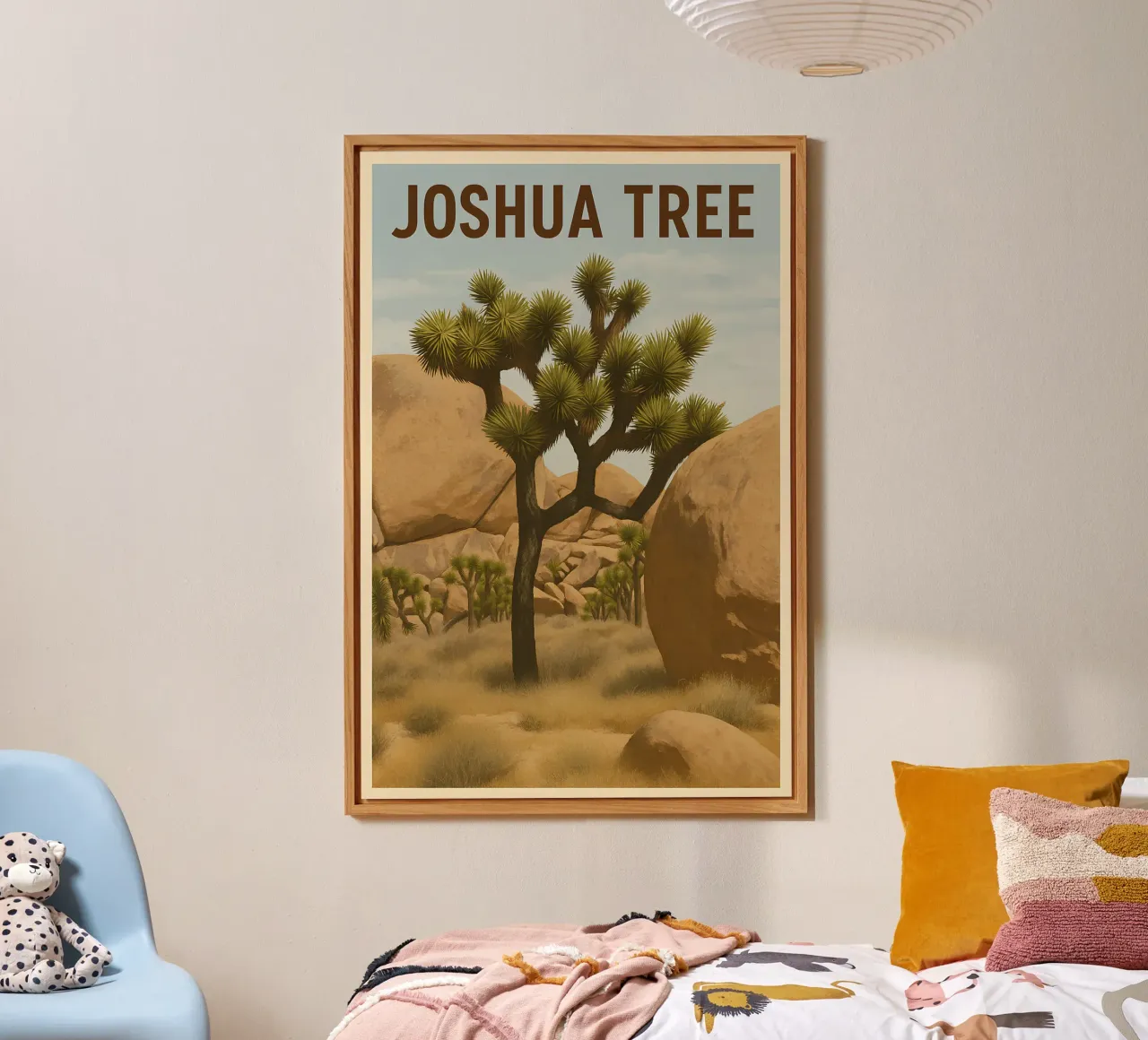 Joshua Tree - Vintage alluminio dibond da WildTravelArt