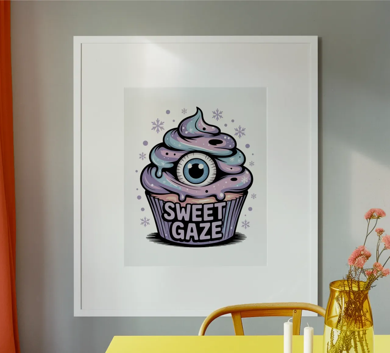 Pastel Goth Cupcake poster da Sasyall Graphics