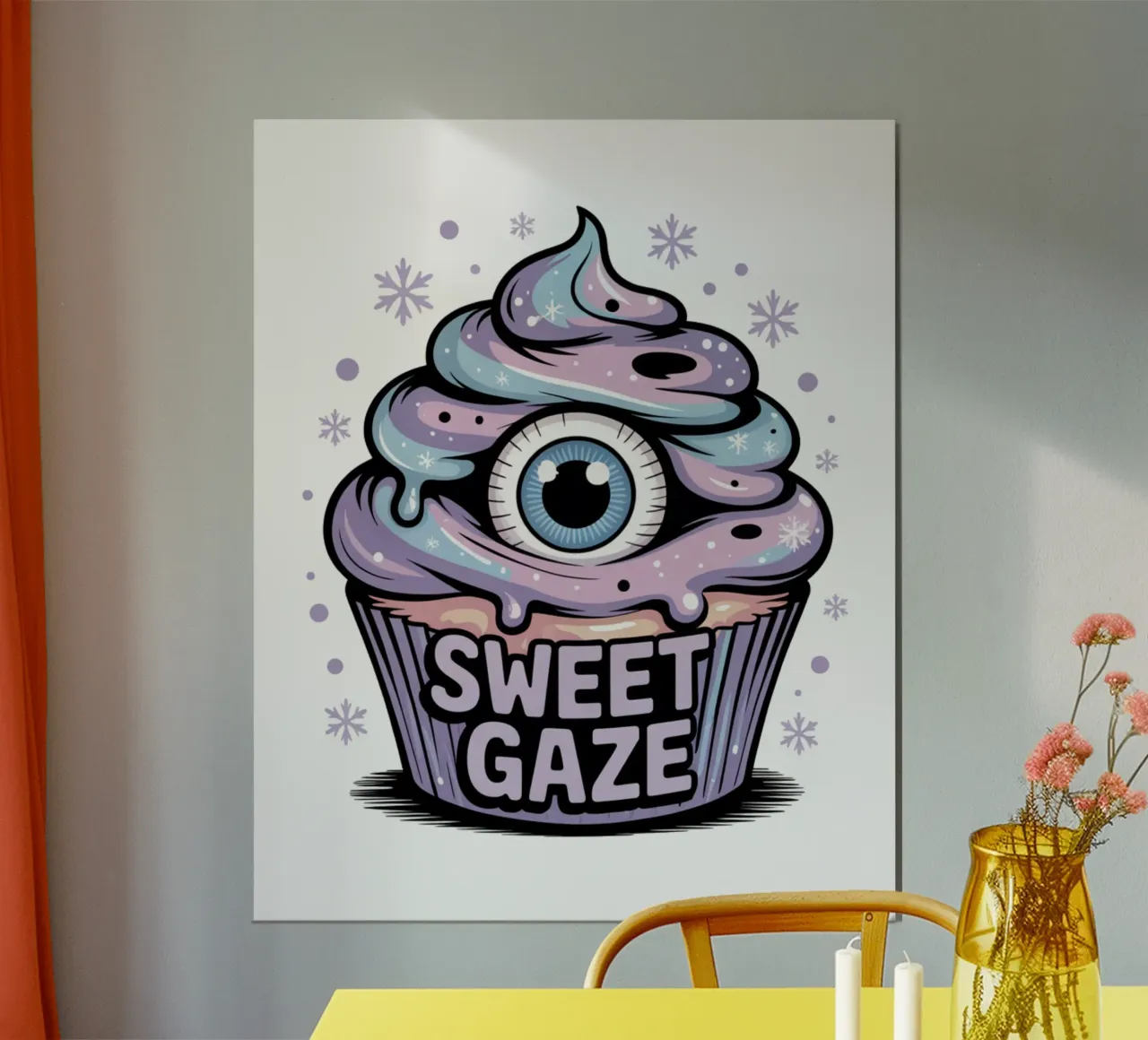 Pastel Goth Cupcake poster da Sasyall Graphics